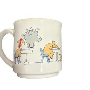 Recycled Paper Products Mug Sandra Boynton Teaching Joy Vintage White 80s 12oz